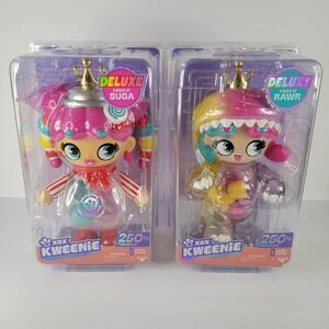 Lot 2 XOX KWEENIE Deluxe Kween of Suga & Rawr 11" Mega Size Figures Dolls Quirky